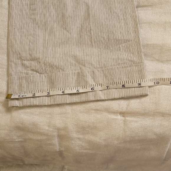 ANTONIO MELANI Cream and Gray Flare Pants - Picture 13 of 14